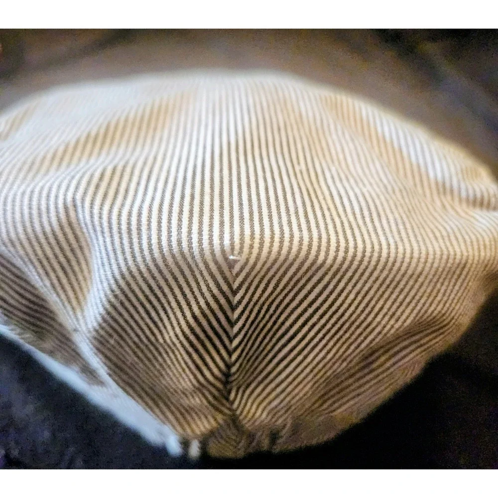 Unbranded Flat Cap Kids 46 Grey White Excellent Striped Newsboy Puppy Hatp